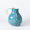 Decoro Al Mano - Large Jug - Floral Teal