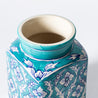 Decoro Al Mano - Small Storage Jar - Floral Teal