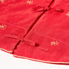 Indian Christmas - Embroided Tree Skirt -Red / Gold