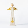 Wood and Gold Christmas - Largel Long Angel on Plinth