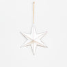 White Christmas - Large Angled Star Hanger