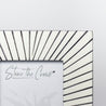 Black and White - Small Photoframe - Sunburst