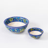 Decoro Al Mano - Large Round Bowl - Floral Blue