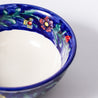 Decoro Al Mano - Large Round Bowl - Floral Cobalt