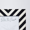 Black and White - Large Photoframe - Stripes