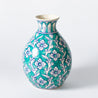 Decoro Al Mano - Large Vase - Floral Teal