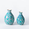 Decoro Al Mano - Small Vase - Floral Teal