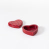 Red Carved Hearts - Small Heart Box