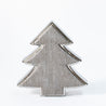 Scratched Christmas - Large Outlined Tree - Grey