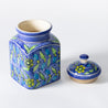 Decoro Al Mano - Small Storage Jar - Floral Blue