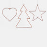 Starry Lights - Small Heart with 18 Lights - Copper