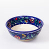 Decoro Al Mano - Large Round Bowl - Floral Cobalt