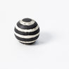 Charcoal Doodles - Small Horizontal Striped Sphere